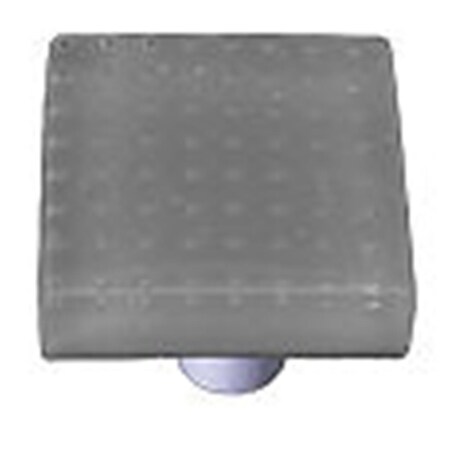Palacedesigns Bubbles Deco Gray Rectangle Glass Cabinet Pull - Aluminum Post PA165745